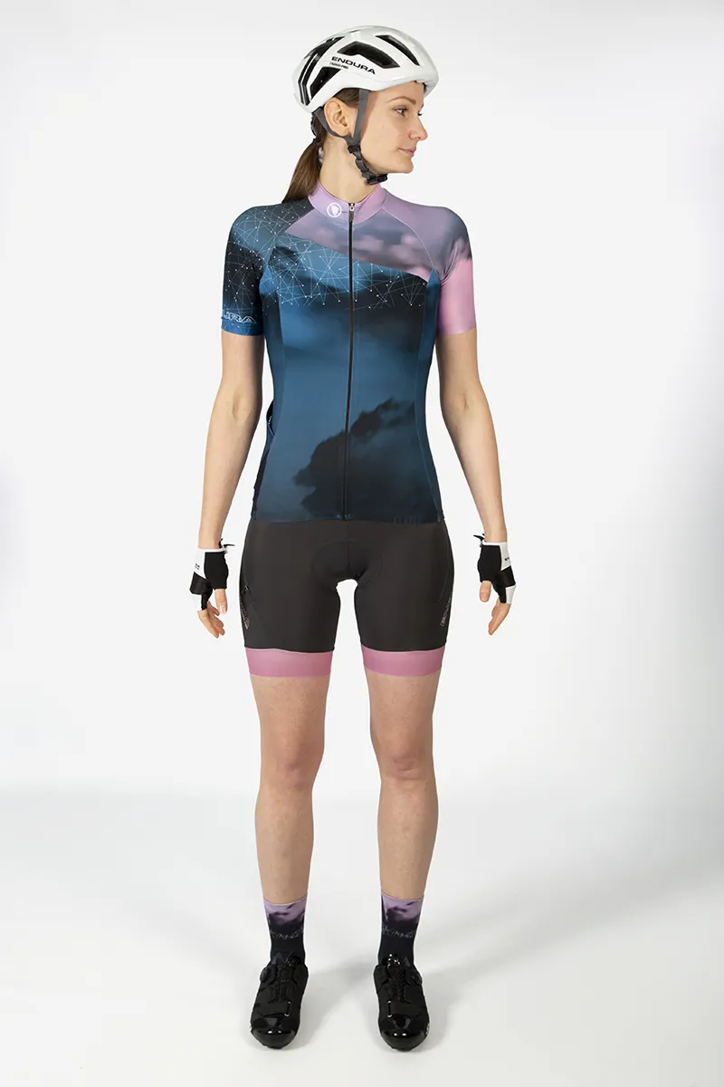 Endura FS260-Pro Drop Seat Womens Bibshorts DS II with Pad Berry -2